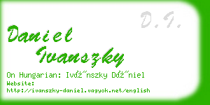 daniel ivanszky business card